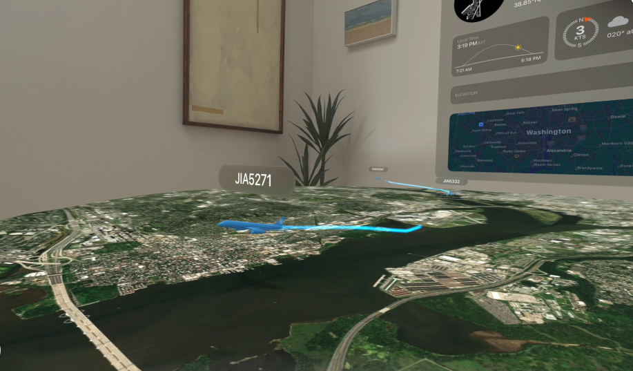 Karten 3D Apple Vision Pro