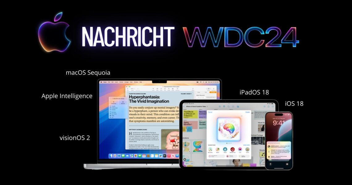 Apple-Neuigkeiten WWDC 2024: Alles, was Sie wissen müssen