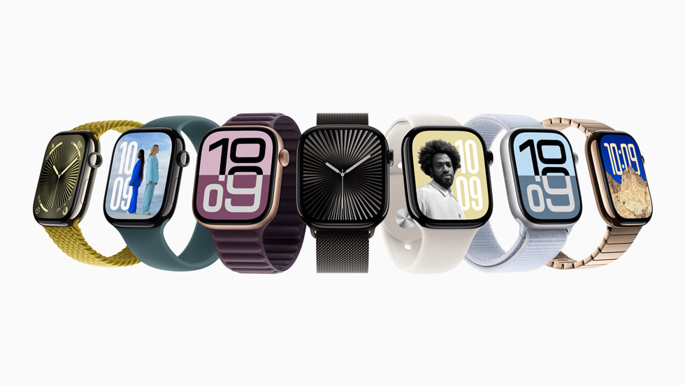 Neue Apple Watch 10, jetzt in Titan erhältlich.